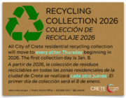 recycling every other Thursday